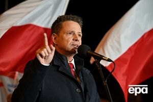 Ни один из кандидатов не взял большинство голосов. У Тшасковского (на фото) – 31,2%, директор Института национальной памяти Навроцкий набрал 29,7% голосов