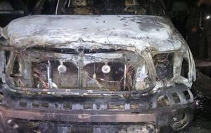 "Коктейлем Молотова" спалено Opel Frontera і Toyota Tundra