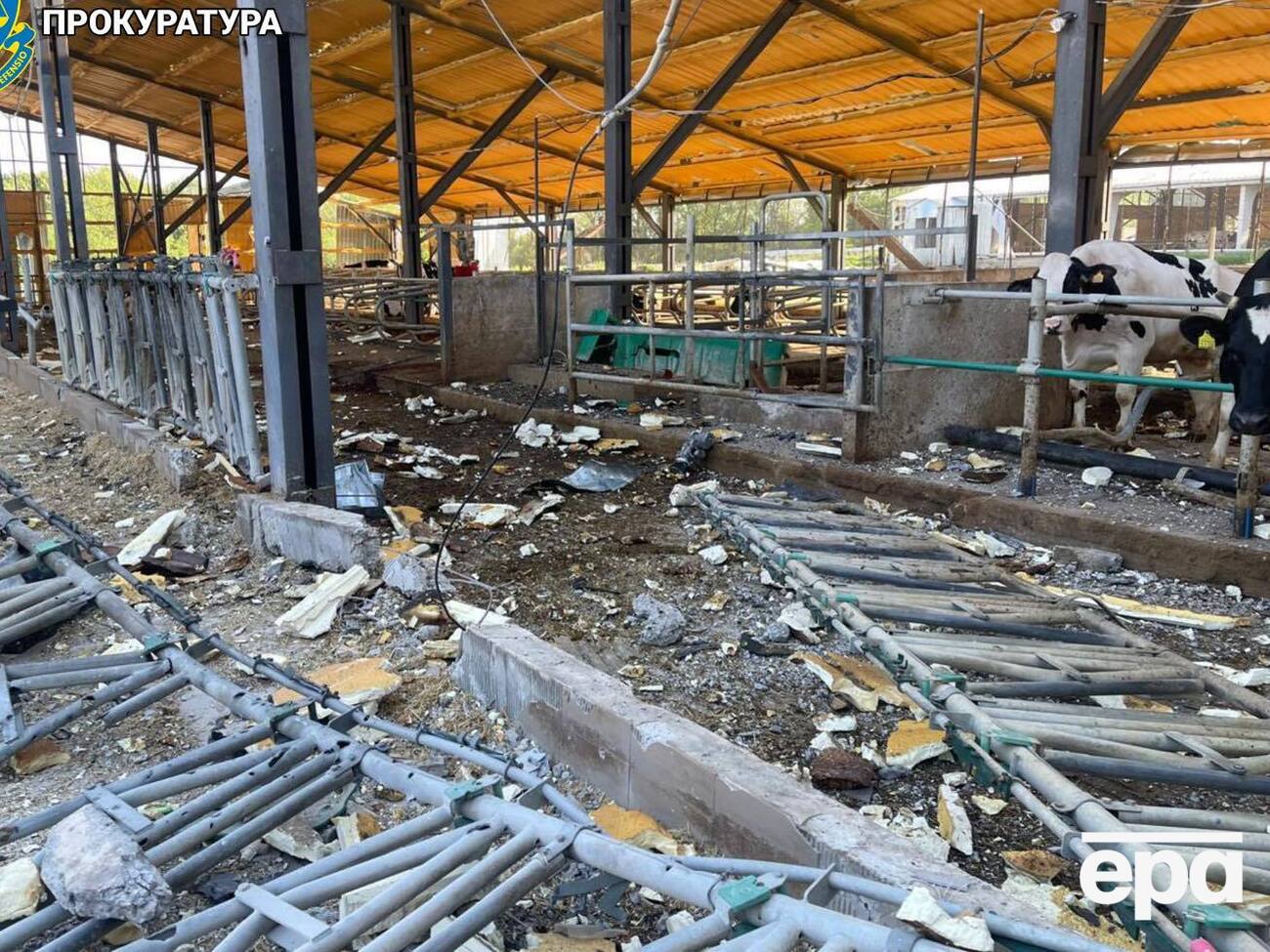 Под обстрелами оказались сельскохозяйственные предприятия в двух районах области