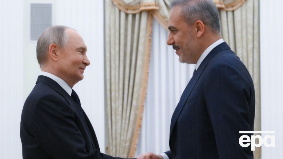 Путин и Фидан обсудили инициативы для прекращения войны между Украиной и Россией, сообщили СМИ