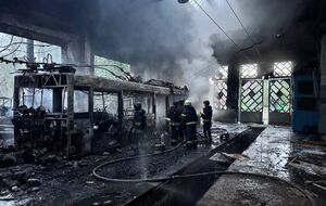 Часть коммунальной техники уничтожена