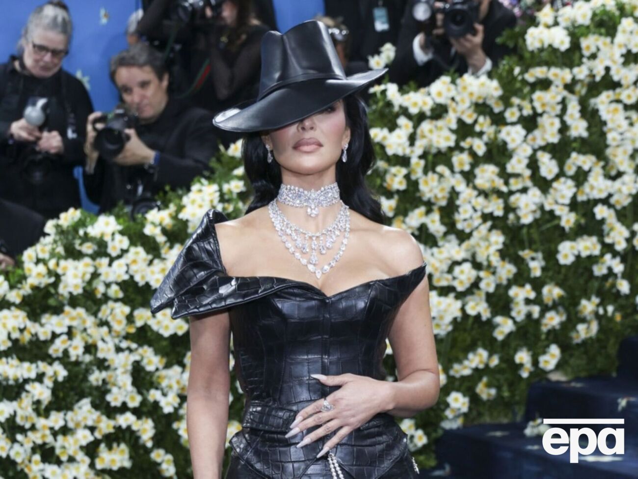 Кардаш'ян вибрала для заходу вбрання із крокодилової шкіри