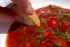 Закуска к шашлыку получается невероятно вкусная