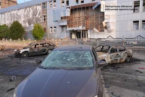 В городе сгорело много машин