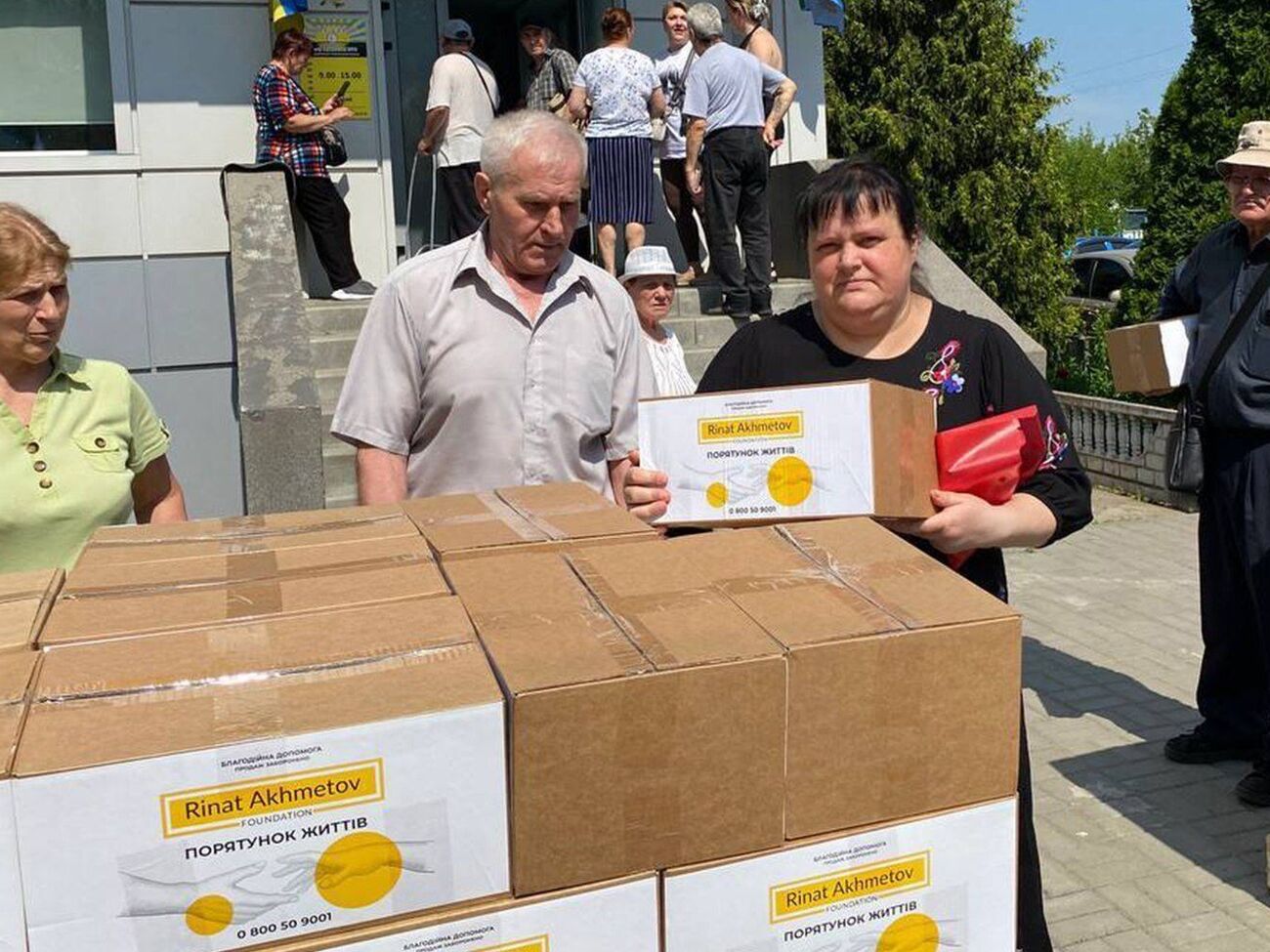 В Центре поддержки ВПЛ Кураховской общины в Днепре предоставляют продуктовую помощь переселенцам