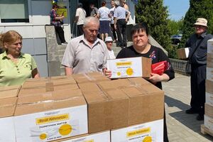 В Центре поддержки ВПЛ Кураховской общины в Днепре предоставляют продуктовую помощь переселенцам