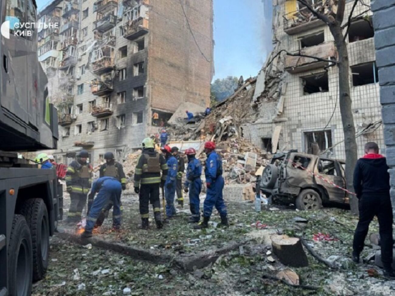 В Соломенском районе Киева разрушен подъезд дома