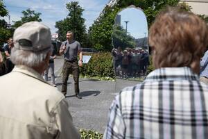 Першими рішучість виявили саме ті, хто долучився до лав тероборони, сказав Кличко
