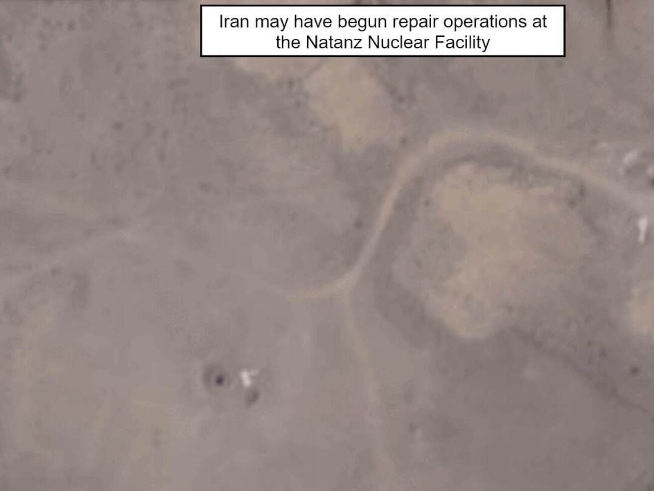 Возле объекта в Нетензе спутниковые снимки зафиксировали грузовик и палатки, пишет ISW