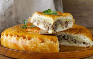 Для пирога візьміть 250 г зеленого горошку