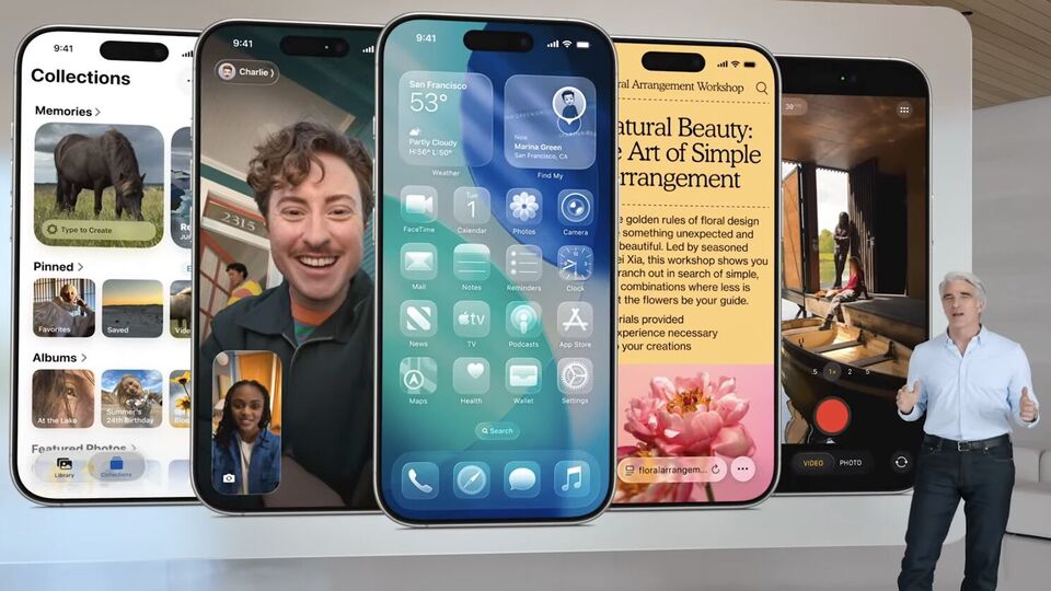 Apple представила новый дизайн iOS 26 Liquid Glass