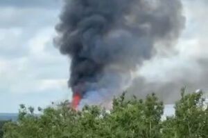 Наголошують, що зафіксували щонайменше два влучання дронів СБУ в корпуси заводу