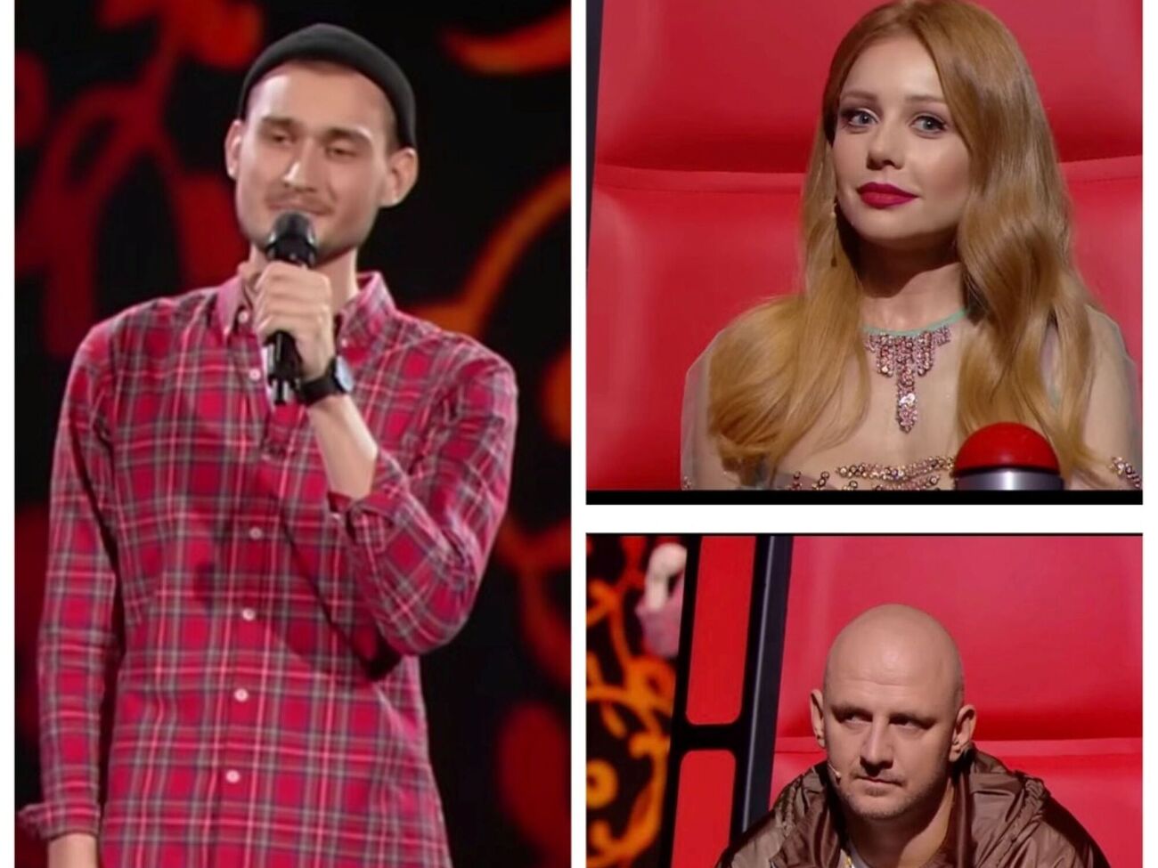 Яценко на шоу "Голос країни" исполнил песню "Гуцулка Ксеня", но к нему не повернулся ни один из тренеров