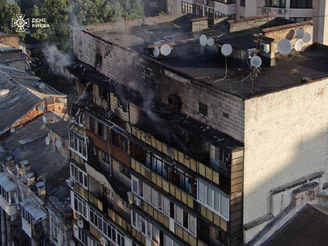 Наслідки атаки є у восьми районах Києва