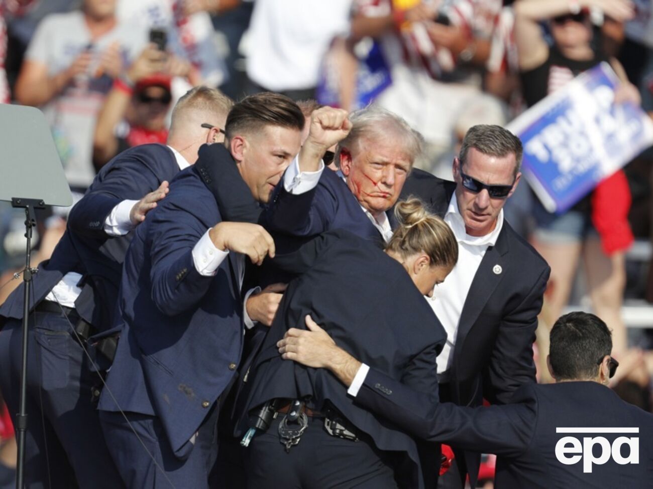 Покушение на Трампа было совершено 13 июля 2024 года в Пенсильвании во время предвыборного митинга
