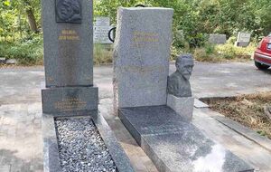 Могилы Драгоманова и Паращука расположены рядом