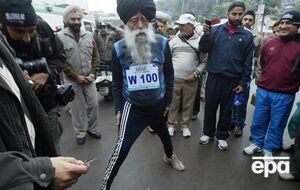 Сингх стал самым старым человеком, пробежавшим полный марафон в возрасте 100 лет