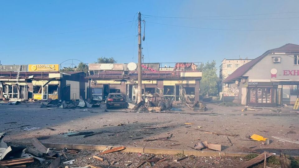 Филашкин показал последствия удара оккупантов по центру Доброполья