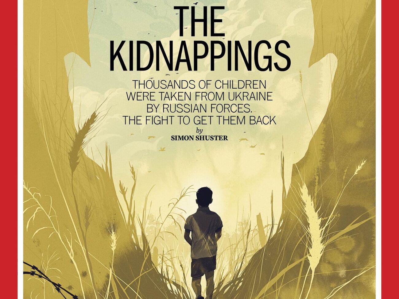 Журнал Time посвятил обложку украинским детям, которых похитила РФ