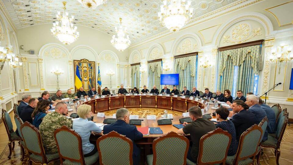 Решение было принято на первом заседании СНБО в новом составе