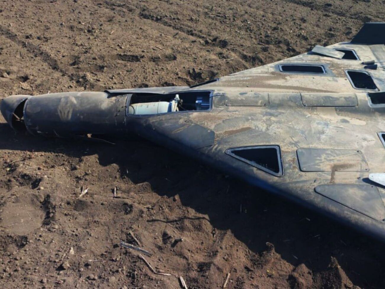 Российский беспилотник, обезвреженный средствами РЭБ