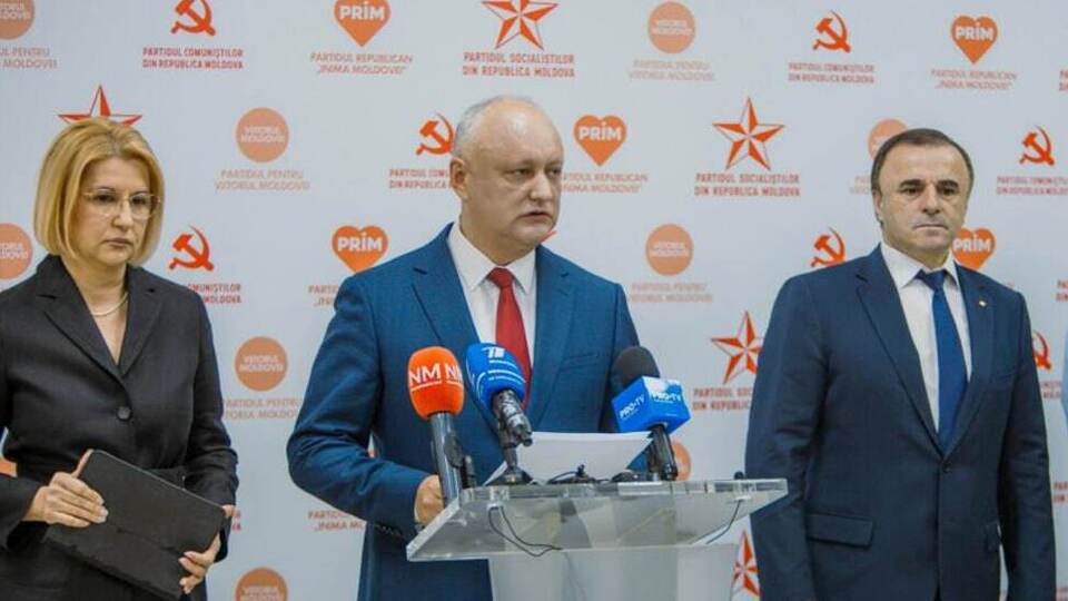 Лідери опозиційних партій Молдови виступили на брифінгу