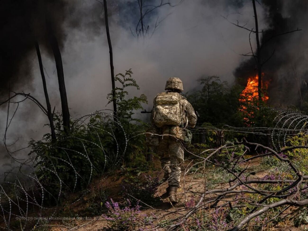 Венгр после нескольких дней обучения присоединился к батальону, участвовавшему в боевых столкновениях
