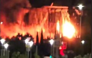 Влучили по нафтобазі на вулиці Таврійська