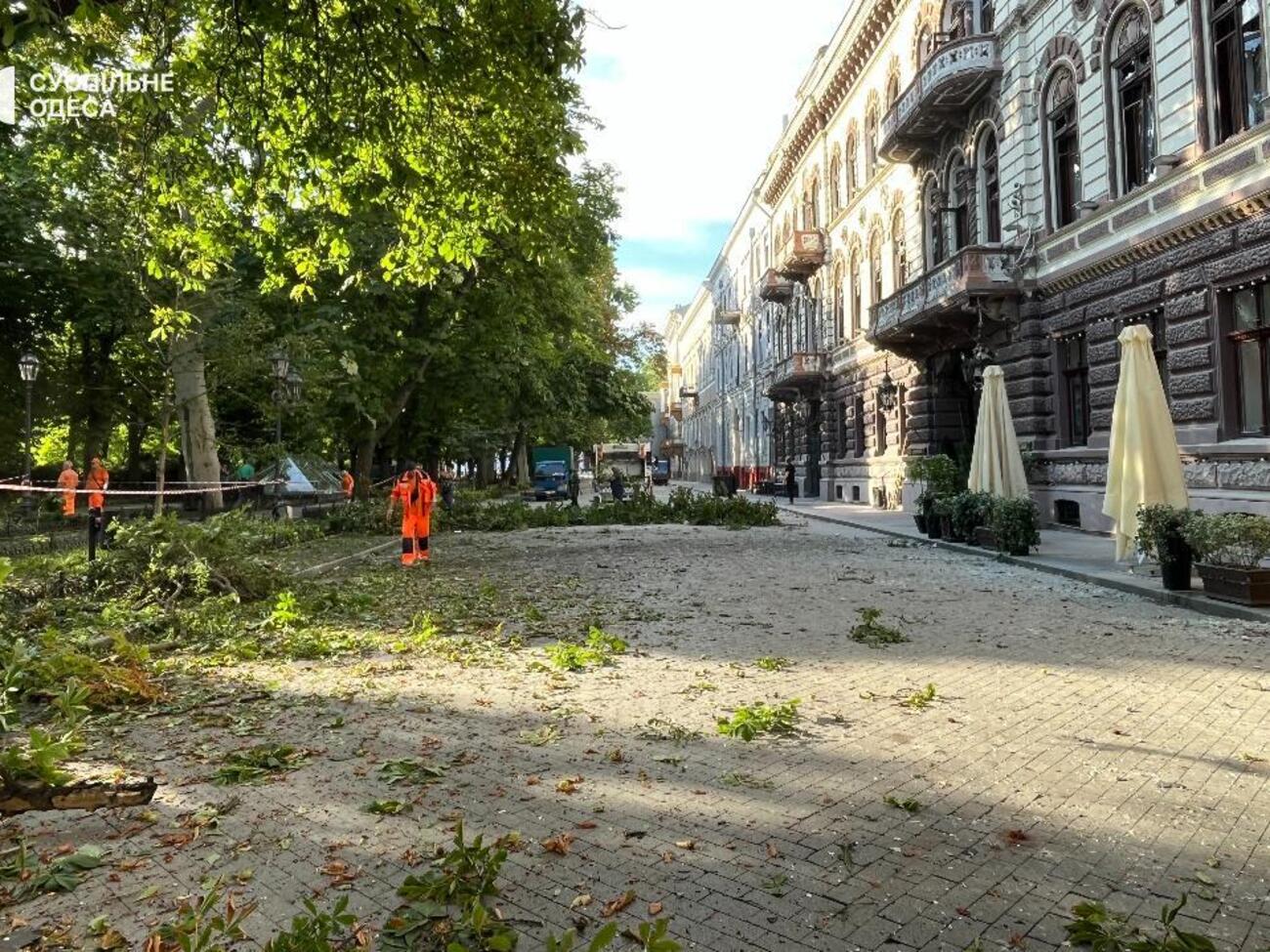 Под огонь РФ попала прибрежная зона