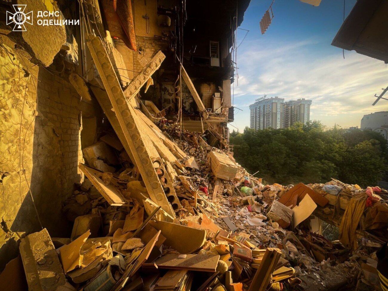 Последствия атаки на Одессу в ночь на 24 июля