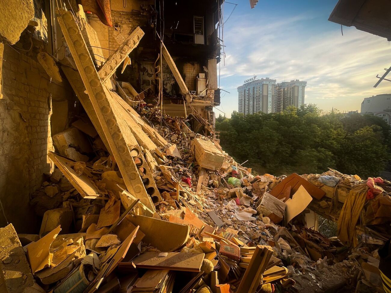 Прилеты были в историческом центре Одессы