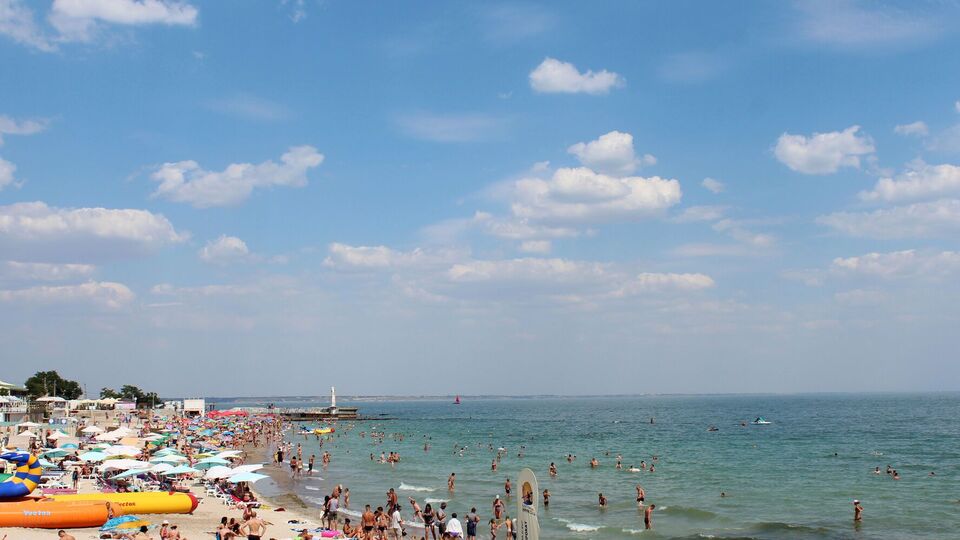 Shahed упав у воду просто на очах у людей на пляжі