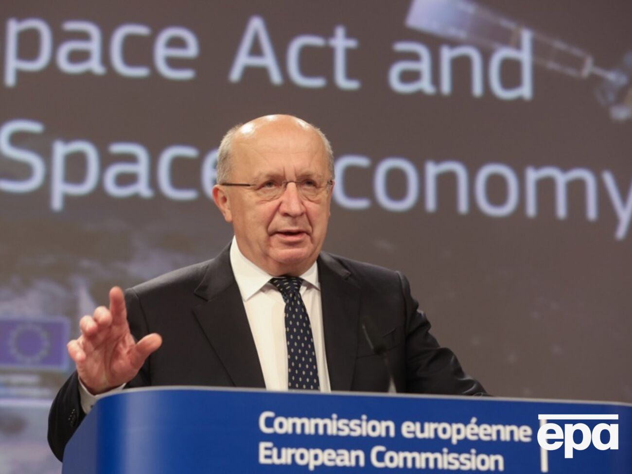 Кубілюс сказав, що країни, які не входять до ЄС, можуть приєднатися до його космічної програми