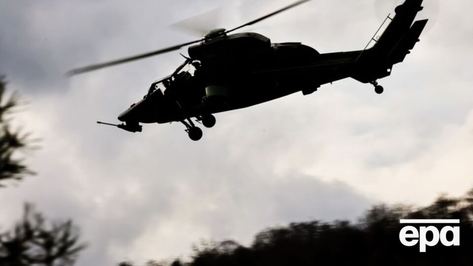 Вертолет выполнял учебно-тренировочный полет и упал в реку Мульде