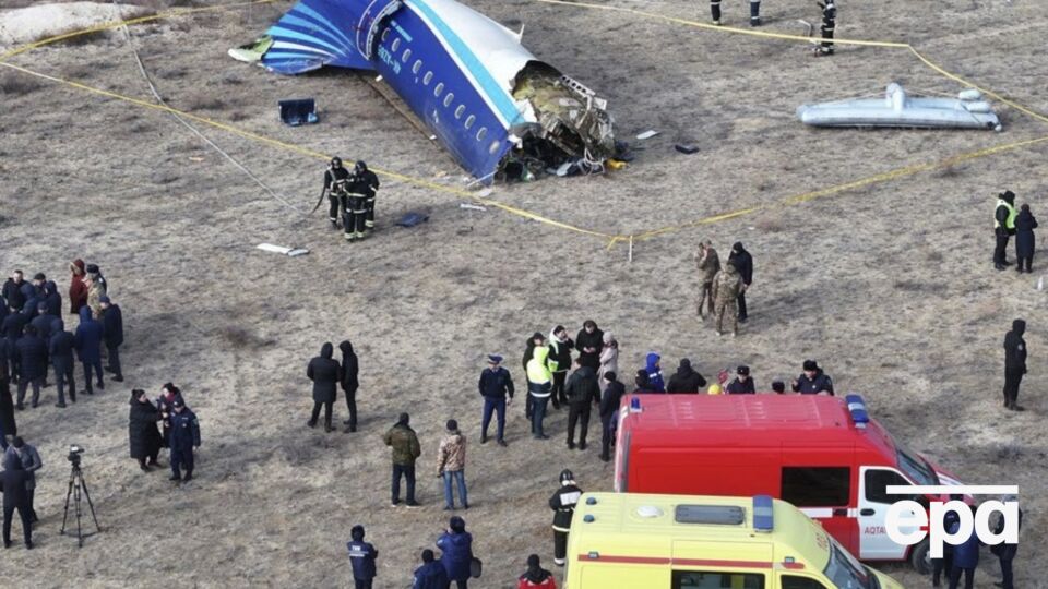 Пасажирський літак, який прямував із Баку до Грозного, розбився 25 грудня 2024 року неподалік Актау (Казахстан)