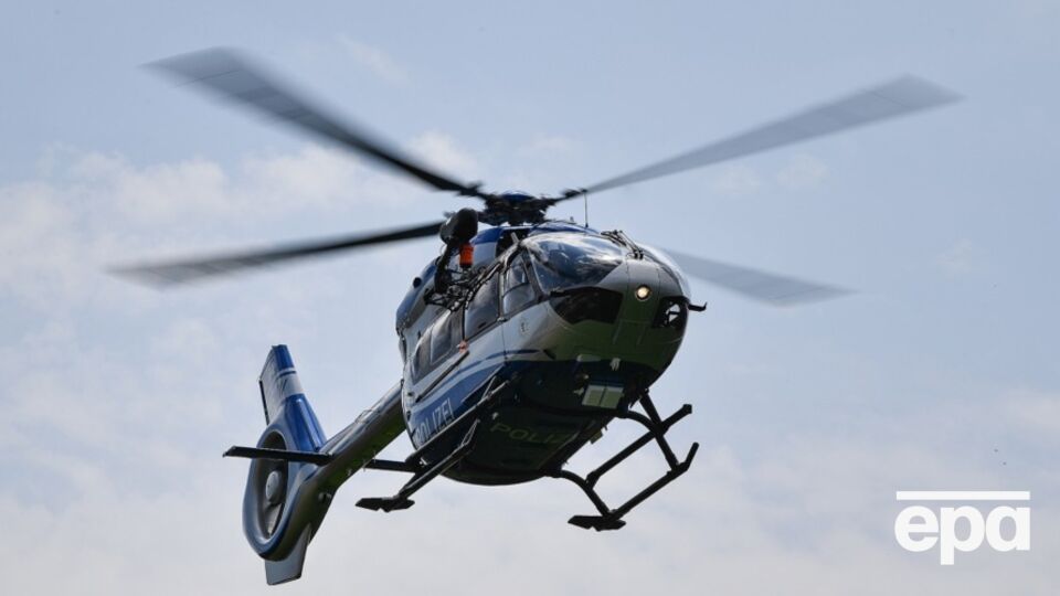 Вертолет EC135 отрабатывал полет на низкой высоте