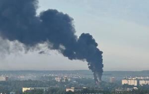 В Московской области после дроновой атаки произошел пожар