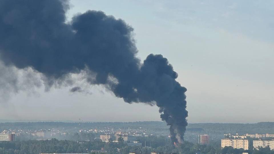 В Московской области после дроновой атаки произошел пожар