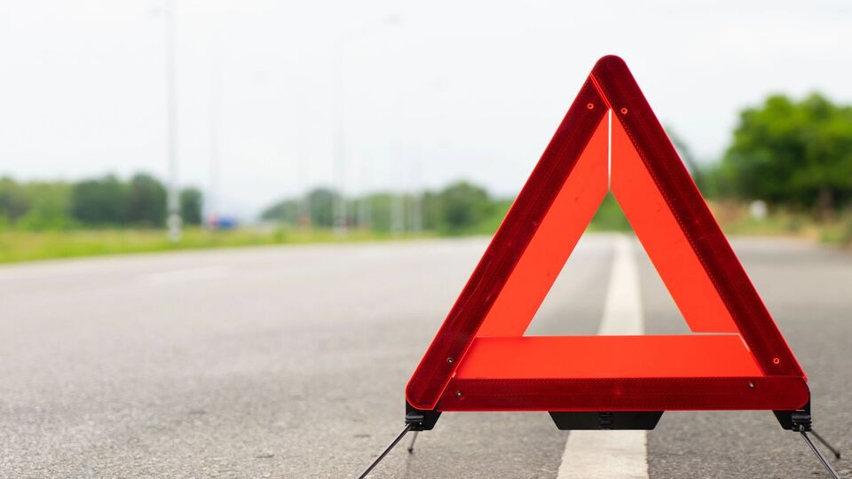 Украинский автобус попал в аварию