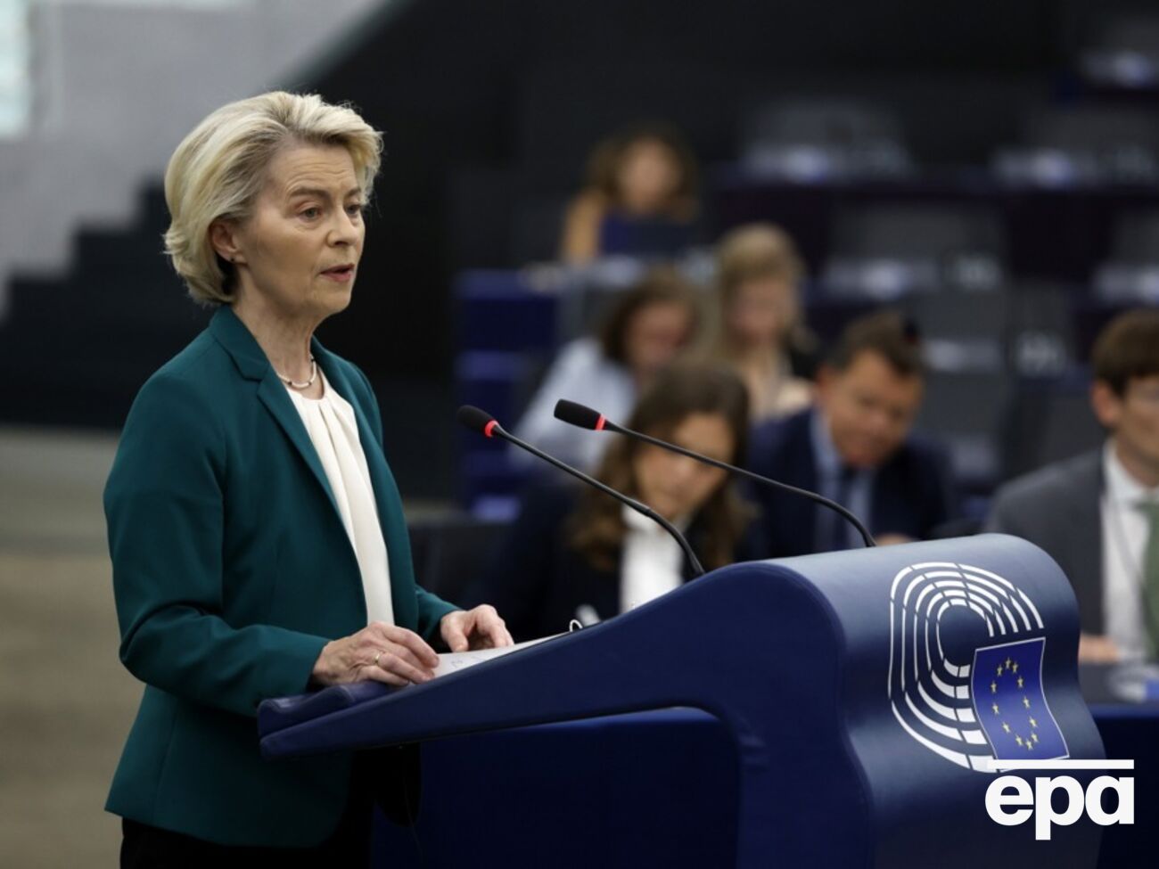 Фон дер Ляйен выступила на пленарных дебатах Европарламента по вотуму недоверия Еврокомиссии