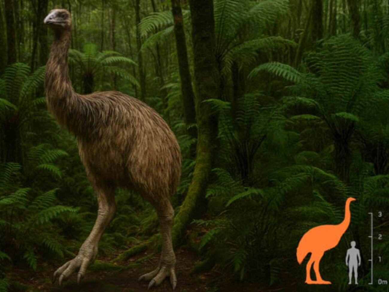 Моа бродили по Новой Зеландии в течение 4 тыс. лет