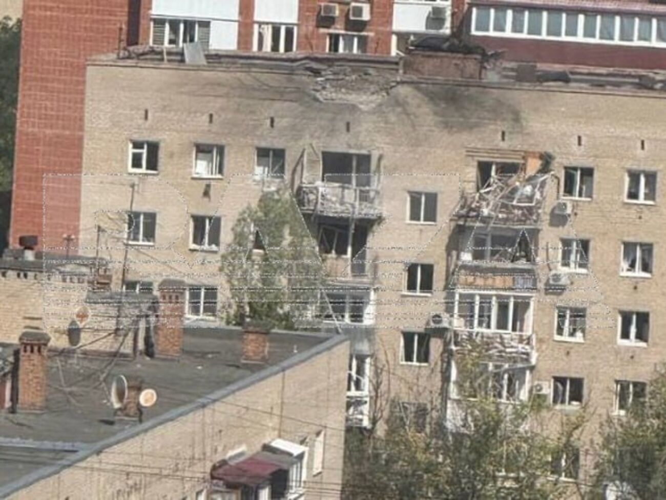 Дрон был сбит с курса российской ПВО