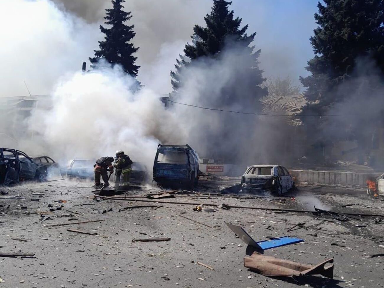 Россияне нанесли удар дронами