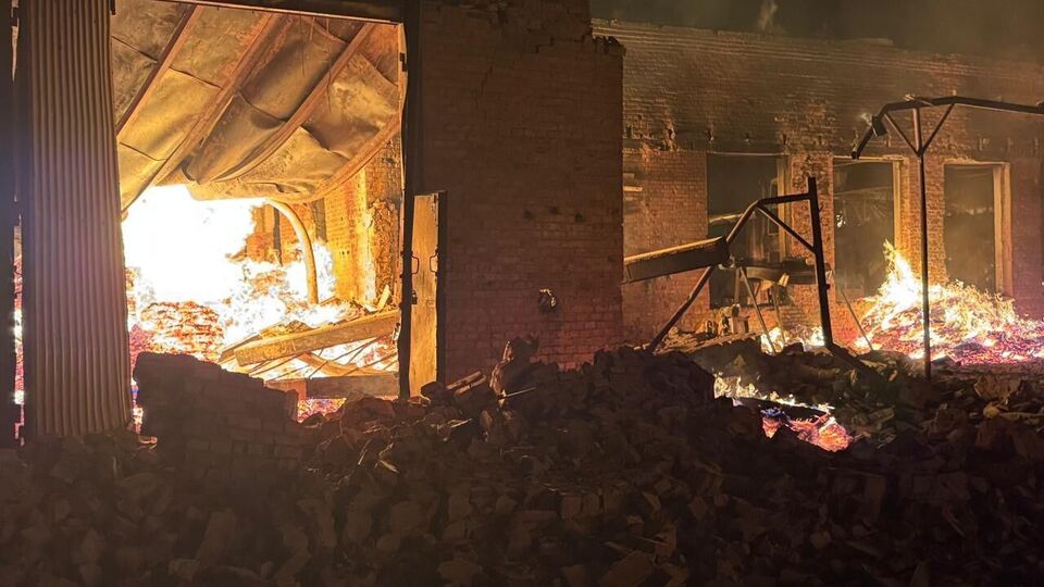 Після обстрілу в місті виникли пожежі