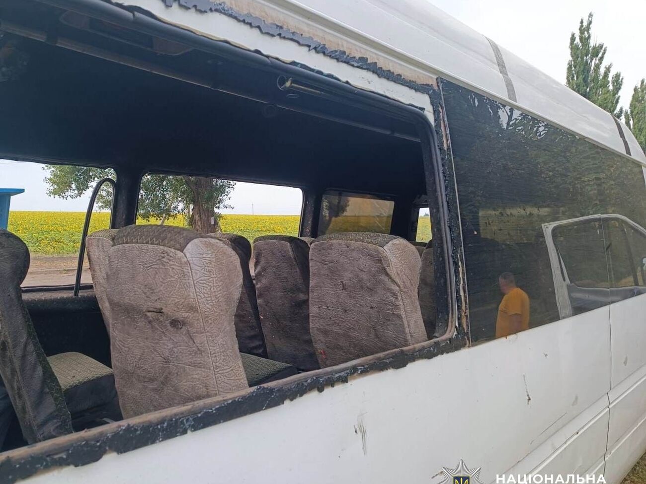 Микроавтобус вез сотрудников предприятия