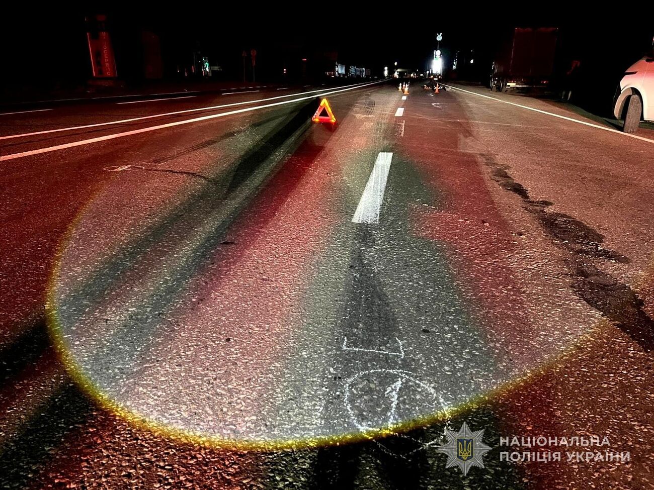 Авария произошла в темное время