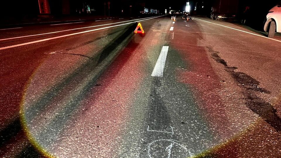 Авария произошла в темное время