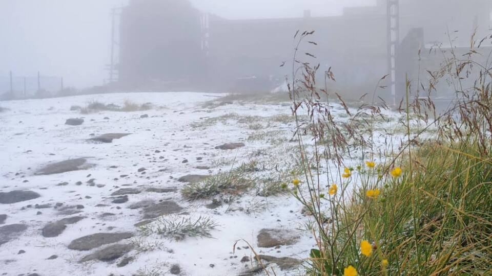 В украинских Карпатах выпал первый снег