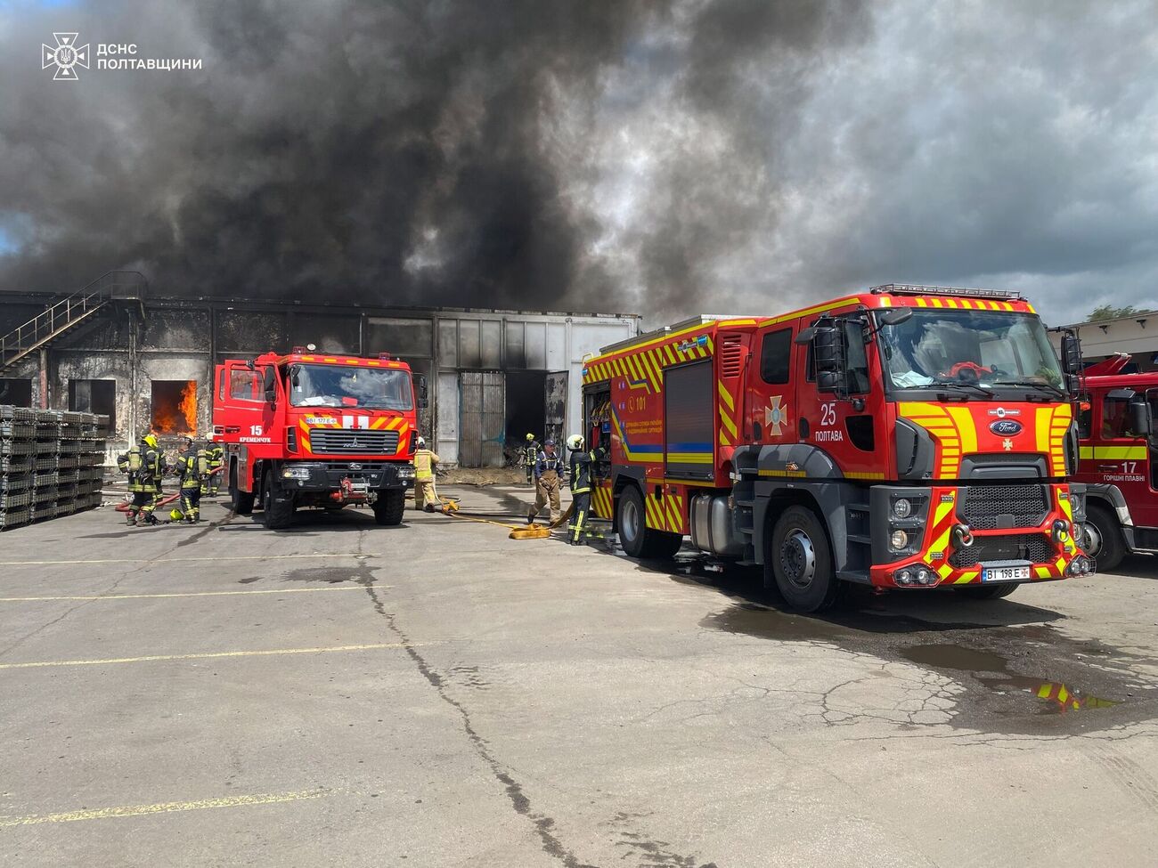 На месте прилетов были пожары