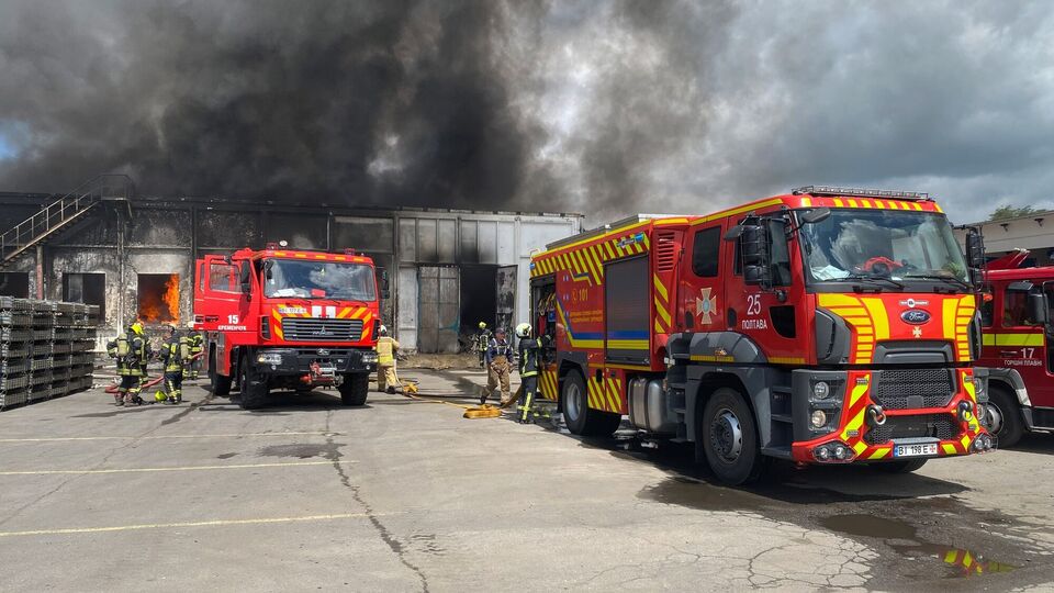 На месте прилетов были пожары